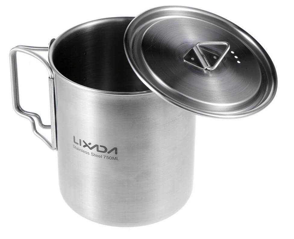 Кружка походная стальная Lixada
